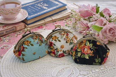 玫瑰花卉開運口金包2