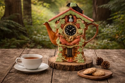 英國造型壺-咕咕鐘(大)Cuckoo1
