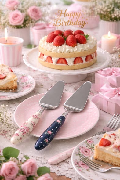 Isabelle Rose玫瑰韻致餐具系列-蛋糕鏟4