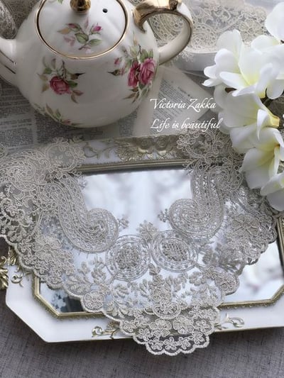 歐式蕾絲花邊桌蓋墊/桌巾1