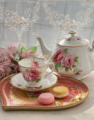 義大利佛羅倫斯手繪心型小茶盤8