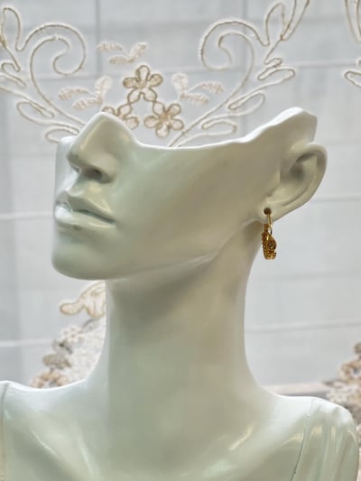 法式水滴金穗耳環3