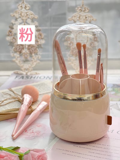輕奢旋轉化妝刷收納桶2