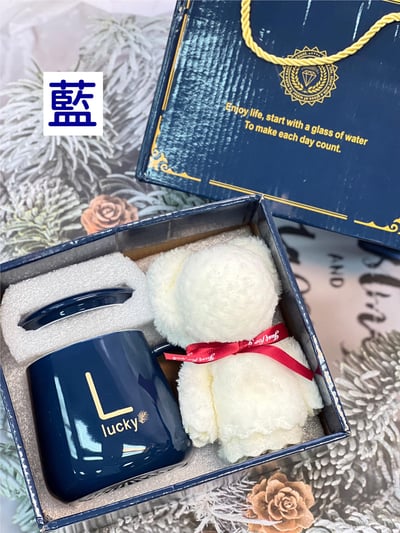 陶瓷杯毛巾熊禮盒4