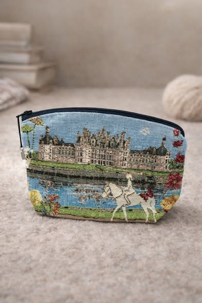 歐洲ADL刺繡大化妝包/收納包-香波爾堡3