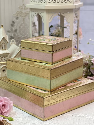 義大利佛羅倫斯手工方形儲物盒5