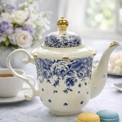 法式藍玫瑰下午茶套組2