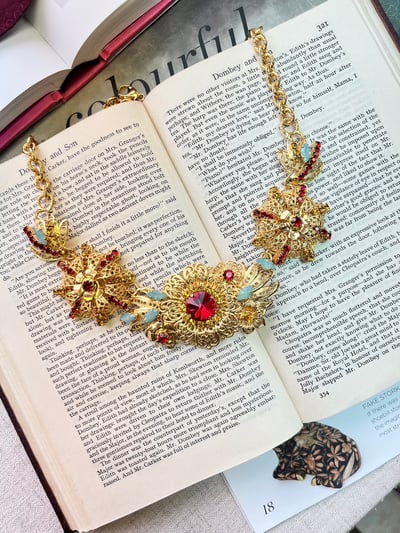 MONNALUNA-璀璨之花項鍊1