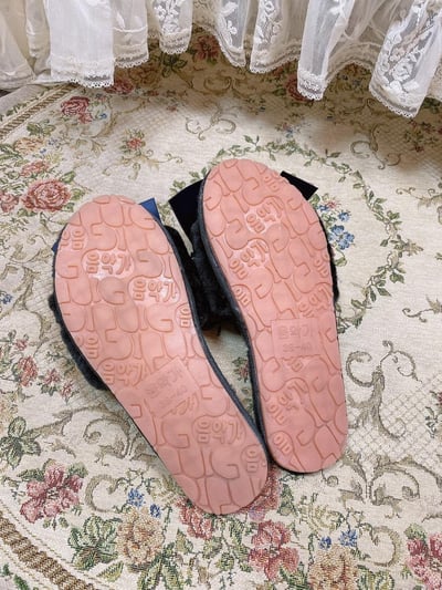 秋冬毛絨蝴蝶結室內拖鞋3