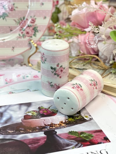 Isabelle Rose玫瑰韻致系列-條紋粉胡椒罐1