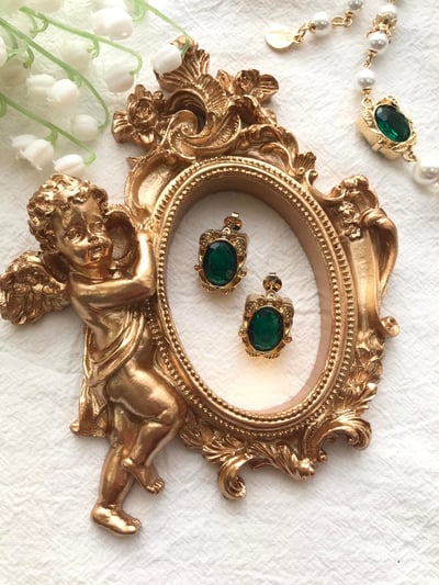 Hera女神系列首飾-復古綠5