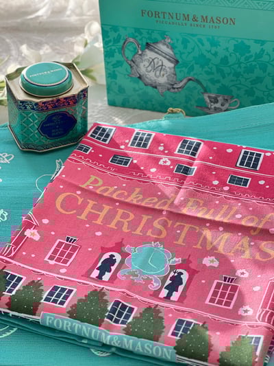 Fortnum & Masion聖誕節限定限量款系列提袋/茶巾6