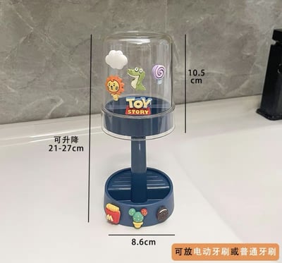 可愛卡通防塵牙刷杯架5
