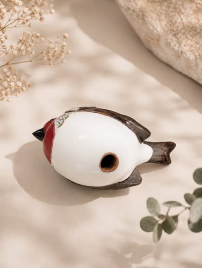 知更鳥陶瓷擺飾4