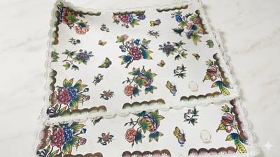 維多利亞蝶語花卉餐墊1