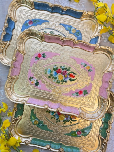 義大利佛羅倫斯手工長方小托盤1