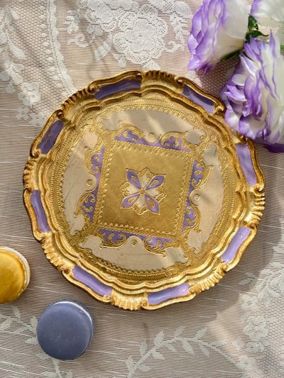 義大利佛羅倫斯手工圖騰小茶盤4