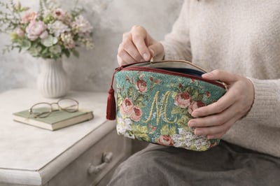 歐洲ADL刺繡大化妝包/收納包-瑪麗安東尼5