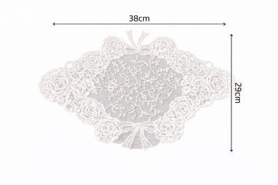 法式玫瑰蝴蝶結蕾絲墊6