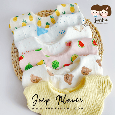 【現貨】寶寶花兜｜吸水圍兜1