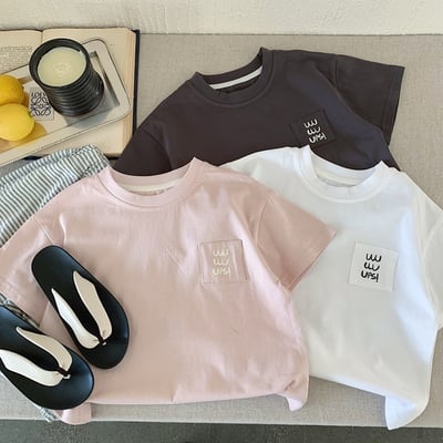 簡約小標短袖T恤5
