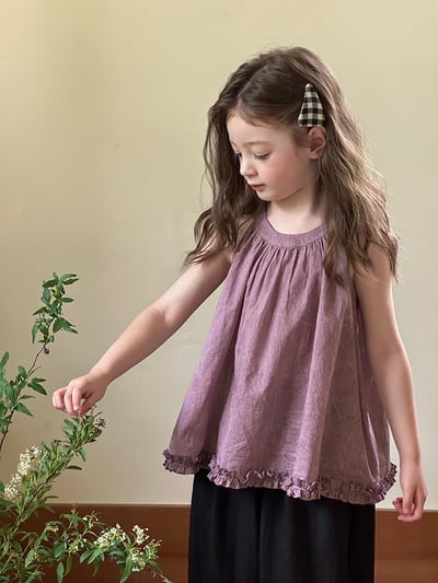 特殊紋路掛脖花邊上衣3