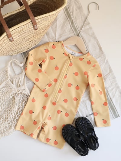 連身長袖防曬泳衣5