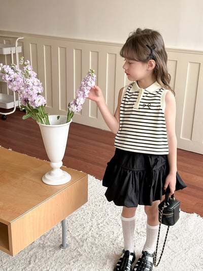 條紋無袖POLO上衣6