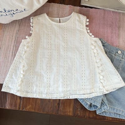 蕾絲無袖娃娃上衣1