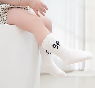 百搭蝴蝶結襪子組3