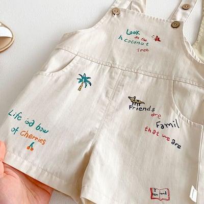 男孩塗鴉風吊帶褲3