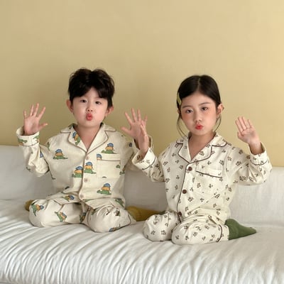 純棉可愛長袖家居服1