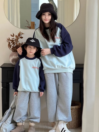 拼色字母圓領上衣(大人)5