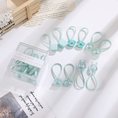 盒裝糖果色髮圈7