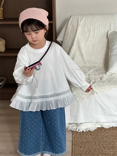 雪紡散狀花邊上衣4