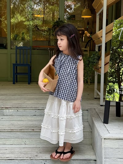 甜美層次花邊長裙4