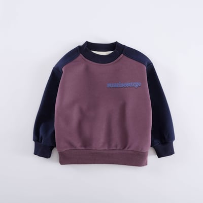 拼色字母圓領上衣8