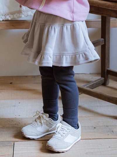 甜美配色假兩件裙褲-粉 尺寸1104