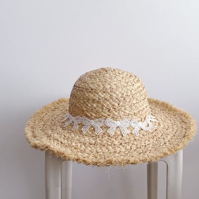 甜美蝴蝶結草帽2