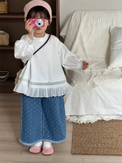 雪紡散狀花邊上衣6