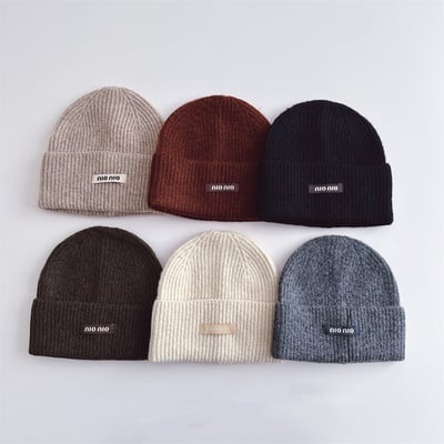 日系小布標兒童毛帽1