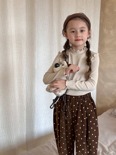 百搭木耳捲邊上衣(4色)3