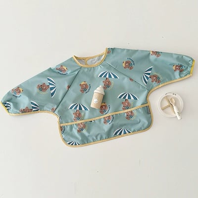 防髒防水畫畫吃飯圍兜4