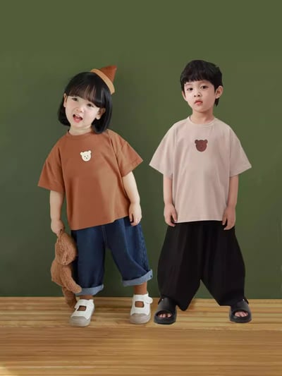 小熊印花T恤親子裝4