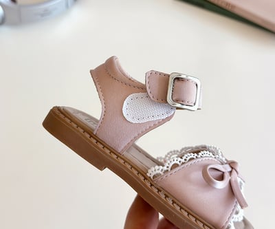 韓系蕾絲蝴蝶結涼鞋7