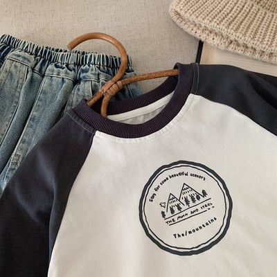 小山丘拼袖休閒上衣8