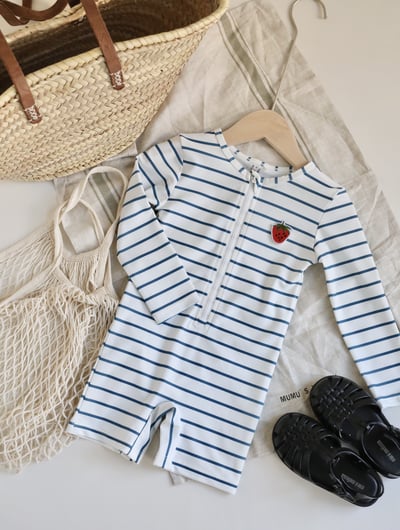 連身長袖防曬泳衣9