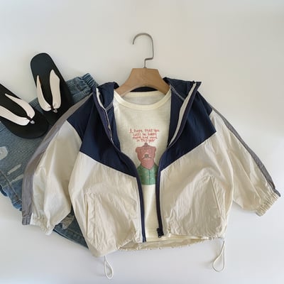 撞色拉鍊防曬外套4