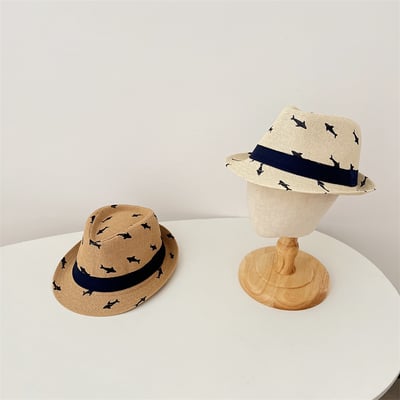 滿版海豚紳士草帽6