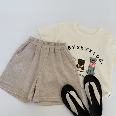 口袋卡通休閒棉質短褲4